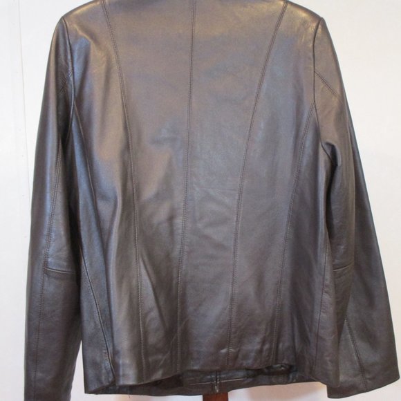 Marvin Richards Brown Leather Jacket - Picture 3 of 5